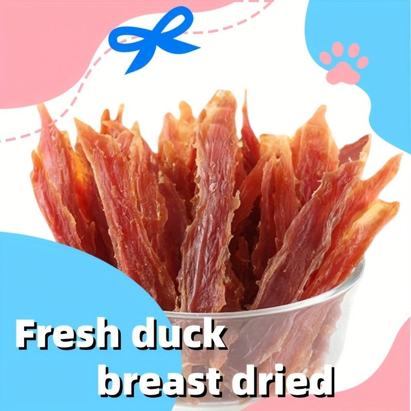Air-Dried Dog Treats Chicken & Duck Breast Sticks – Single Ingredient Grain Free High Protein Dog Chews, Natural Jerky Snacks for Dogs