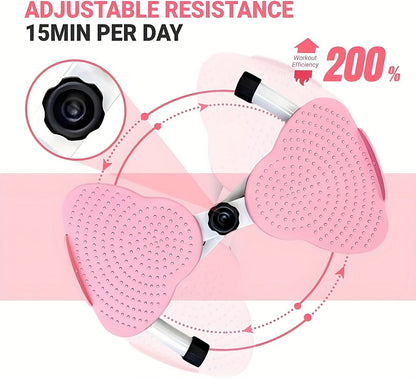 Fitness Equipment Waist Twist Platform with Figure-Eight Resistance Tubes Display and Three Colors