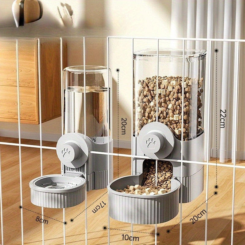 Hanging Cage Pet Water Dispenser & Automatic Feeder – No-Drip Gravity Feed Bowl for Rabbits, Guinea Pigs, Hamsters & Small Animals |