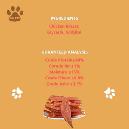 Chicken Jerky Dog Treats – Dried Chicken for Dogs, High Protein Easy to Digest, Long Lasting Training Reward Snacks