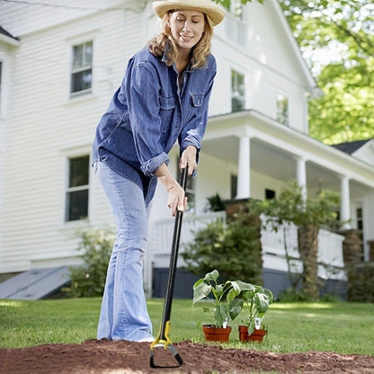 Adjustable Stirrup Hoe Garden Tool with Loop Head, Sectional Handle and 4.5-, 6- or 7.5-Foot Lengths