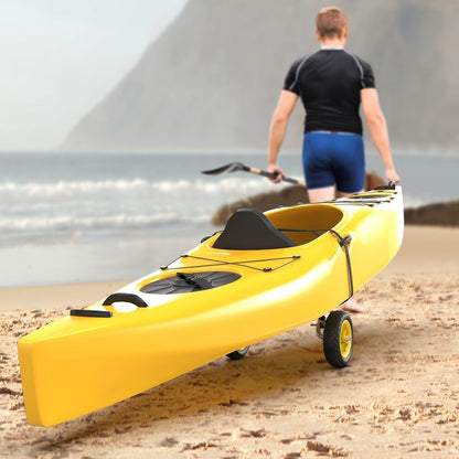 Kayak Cart Trolley Carrier Dolly, Canoe Paddle Board Boat Transport with 10-Inch Solid Wheels