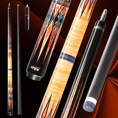 Carbon Fiber Pool Cue Stick Low Deflection Billiard Cue with 11.8mm 12.5mm Tip Pro-Taper Shaft Canadian Maple Butt Extension Compatible
