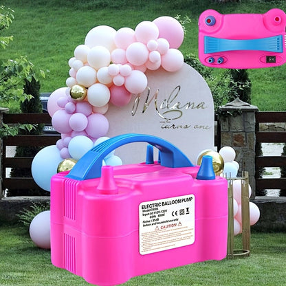 Electric Balloon Pump Double Nozzle 600W – Portable Fast Balloon Blower Inflator for Party Decoration, Birthday, Wedding & Events