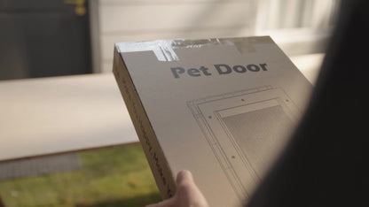 Dog Door 3-Flap Magnetic Pet Door for Interior & Exterior Doors or Wall – Heavy Duty Insulated Doggie Door with Closing Panel