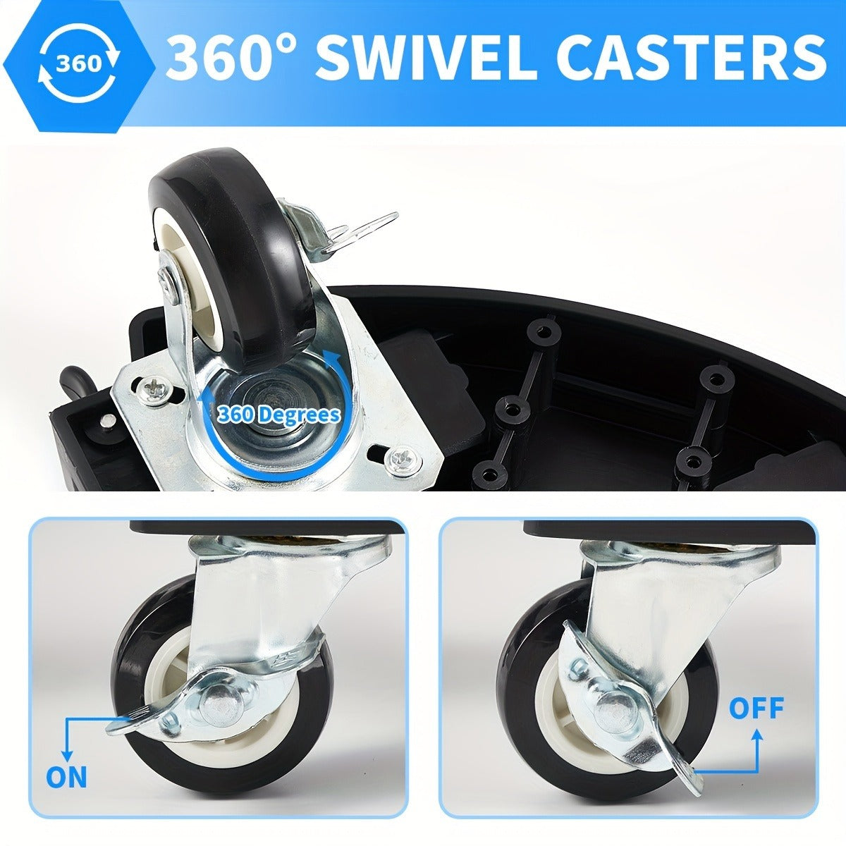 Plant Caddy with Wheels | 330 Lbs Heavy Duty, 8 Lockable Casters, Fits 8"-22" Pots