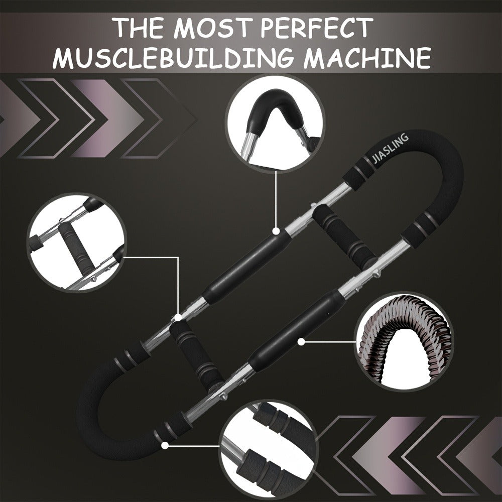 Fitness Equipment U-Shaped Spring Resistance Bar with Three Levels Two Modes and Three Color Options