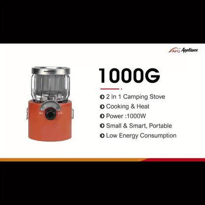 Portable Propane Radiant Heater 9000 BTU – Silent Outdoor Gas Heater with Regulator for Camping, Ice Fishing, Hunting & Emergency Use
