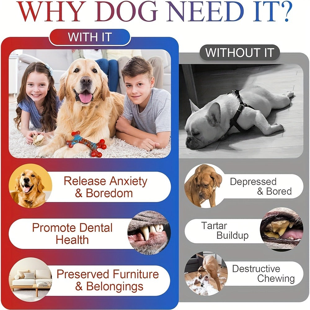 Dog Toys for Large Dogs, Dog Chew Toys for Aggressive Chewers – Indestructible Tough Dog Toys for Large Breed Dogs
