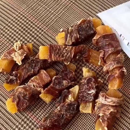 Dog Treats Mixed Chicken, Duck and Sweet Potato Chew Assortment with Four Retained Combination Options
