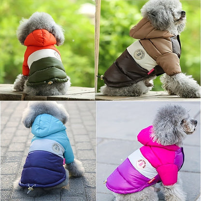 Dog Winter Coat Puffer Jacket Windproof Warm Padded Snow Vest for Small Breeds, Lightweight Outdoor Dog Clothes for Chihuahua Poodle