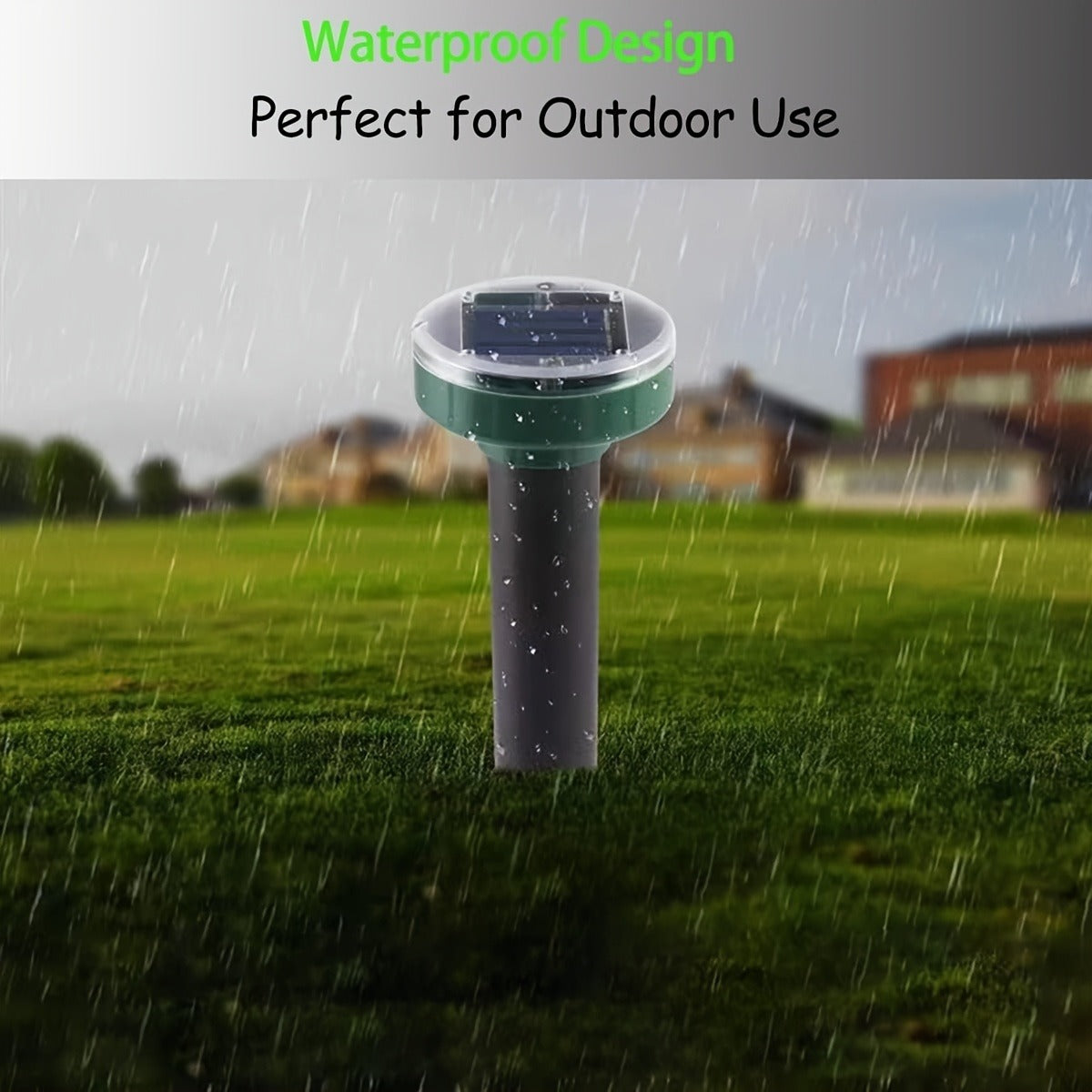 Solar Ultrasonic Pest Repeller Outdoor Rodent Stake for Yard Garden Farm Mole Snake Skunk Dog Device 2/4/6/10 Pack