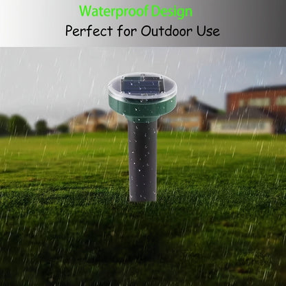 Solar Ultrasonic Pest Repeller Outdoor Rodent Stake for Yard Garden Farm Mole Snake Skunk Dog Device 2/4/6/10 Pack