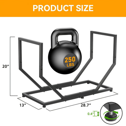 Firewood Rack Outdoor Indoor Heavy Duty Metal Log Holder with Adjustable Feet