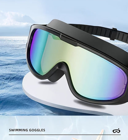 Mirrored Swimming Goggles with Nose Clip, Earplugs and Case in Gold, Pink or Two-Pair Gold-and-Pink Options