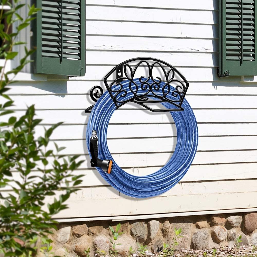 Wall-Mounted Water Pipe Bracket Decorative Bird Butterfly Garden Hose Holder 11x6in