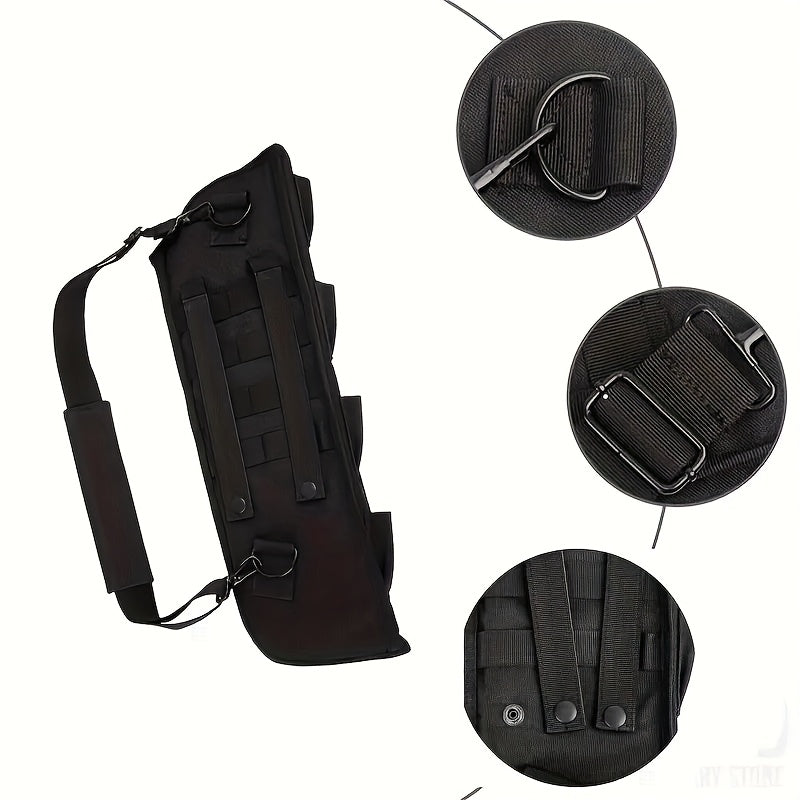 Tactical Shotgun Holster with MOLLE System – 19" 600D Oxford Cloth, Adjustable Strap & Shell Loops, Lightweight Hunting & Shooting Scabbard