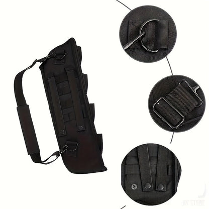Tactical Shotgun Holster with MOLLE System – 19" 600D Oxford Cloth, Adjustable Strap & Shell Loops, Lightweight Hunting & Shooting Scabbard