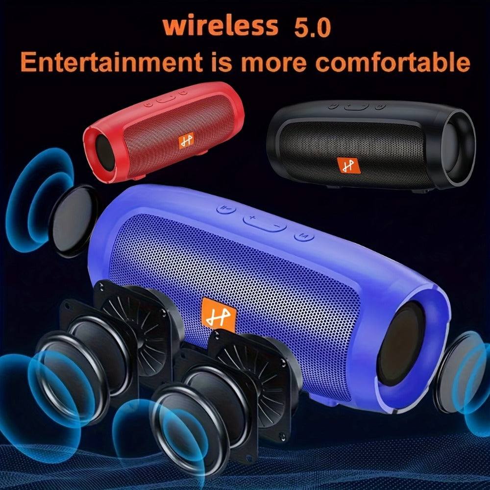 Portable Bluetooth Speaker with 1200mAh Battery and USB-C in Three Colors for Home, Travel and Small Gatherings