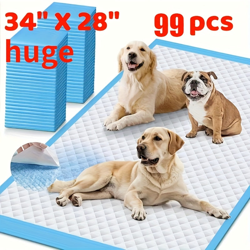Dog Pee Pads Extra Large & 6X Thicker – Super Absorbent Puppy Training Pads, Quick-Dry & Leak-Proof, Odor Control, for Home & Camping