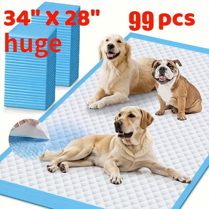 Dog Pee Pads Extra Large & 6X Thicker – Super Absorbent Puppy Training Pads, Quick-Dry & Leak-Proof, Odor Control, for Home & Camping