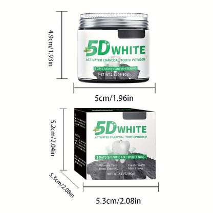 Bamboo Charcoal Tooth Powder 30g Whitening Teeth Powder with Mint Extract Stain Removal Fresh for an Everyday Personal Care Routine