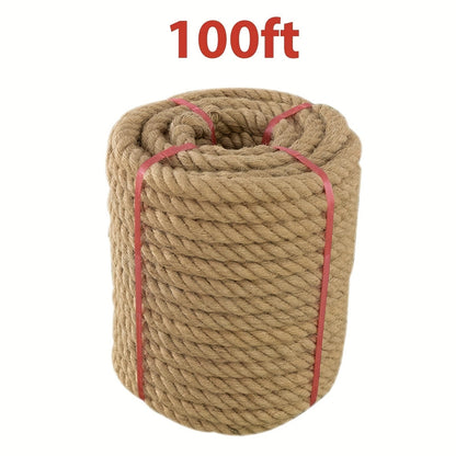 Manila Rope Natural Jute Twisted Hemp Rope for Entryways, Bedrooms and Living Spaces, with the Listed Configuration