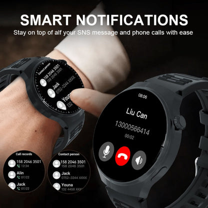 Smartwatch Round 2.01" Extra Large Screen with Wireless Calling, 100+ Sport Modes, Sleep and Heart Rate Readouts, Built-in Games Weather