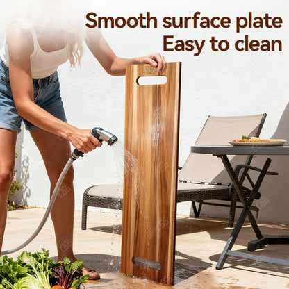 Charcuterie Board Extra Large 36x12 Inch Acacia Wood Cutting Board with Handles 3FT Rectangular Cheese Serving Platter Oversized Grazing
