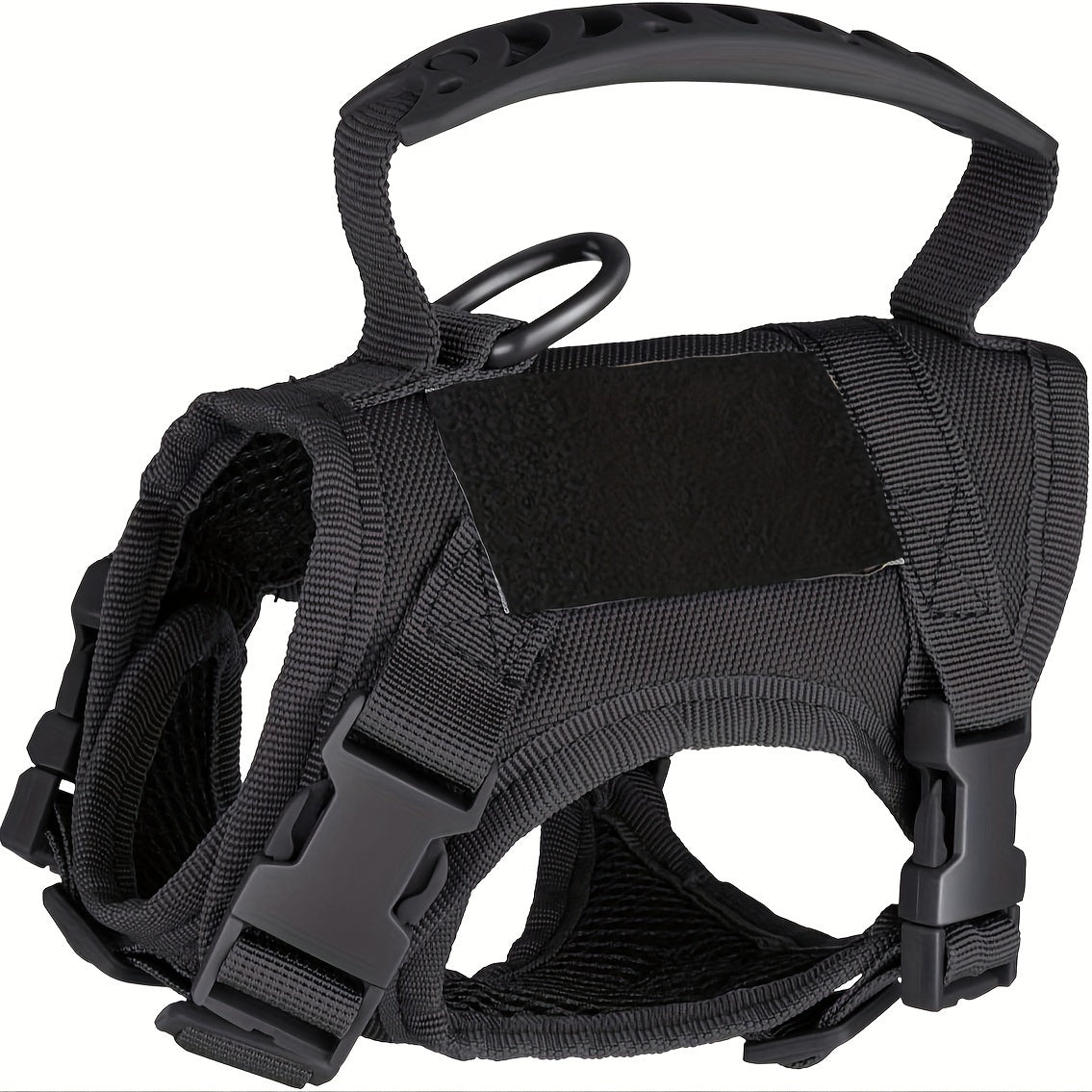 Cat Tactical Vest Harness Adjustable 600D Chest Strap for Cats & Puppies – Escape-Proof Training Vest Harness in Black Khaki Red Rose Red