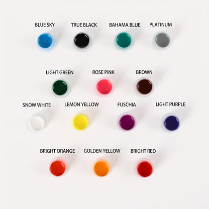 Tattoo Ink EIPTWH 14-Color Set with 15ml Bottles and One Complete Kit Configuration with Item-Specific Color, Capacity and Bottle Choices