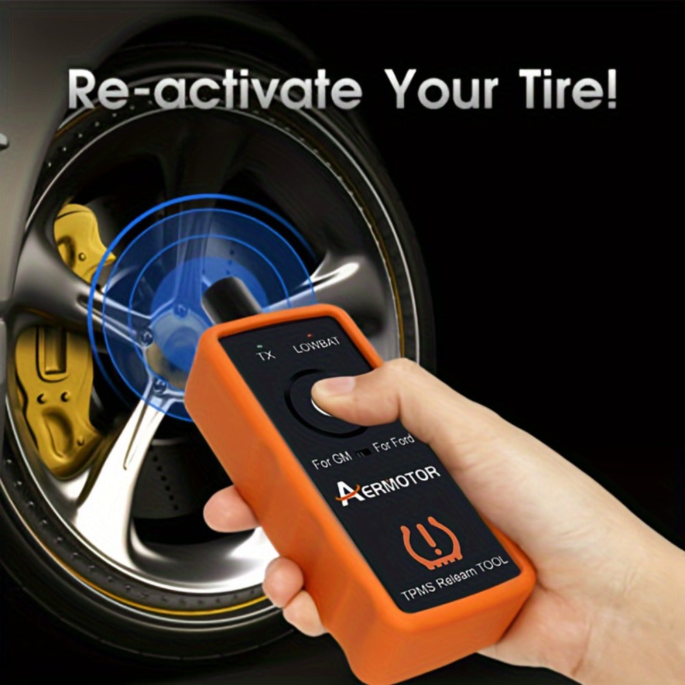 TPMS Relearn Tool 2-in-1 – Tire Pressure Sensor Reset & Activation for Ford & GM | 315MHz 433MHz | EL-50448 Compatible Automotive Diagnostic