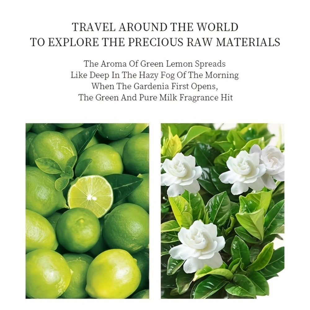 Eau de Toilette Gardenia Fragrance for Women 50ml Spray in Faceted Bottle and Floral Boxed Presentation
