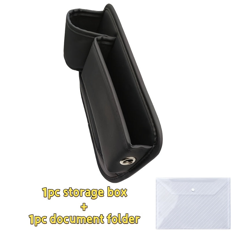 Seat-Gap Car Organizer with Cup Recess and Phone Storage in Four Color Pairs or Left-Side Black Pack