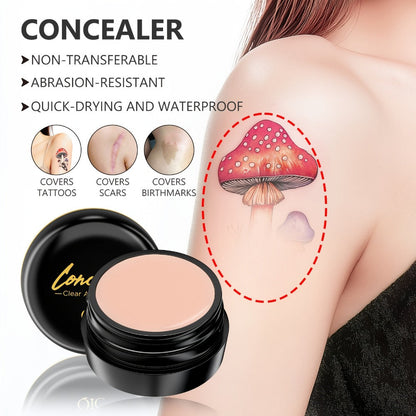 Concealer Cream Set 2pcs Full Coverage – Waterproof Matte Finish, Plant-Based Squalane, Buildable Coverage for Dark Spots
