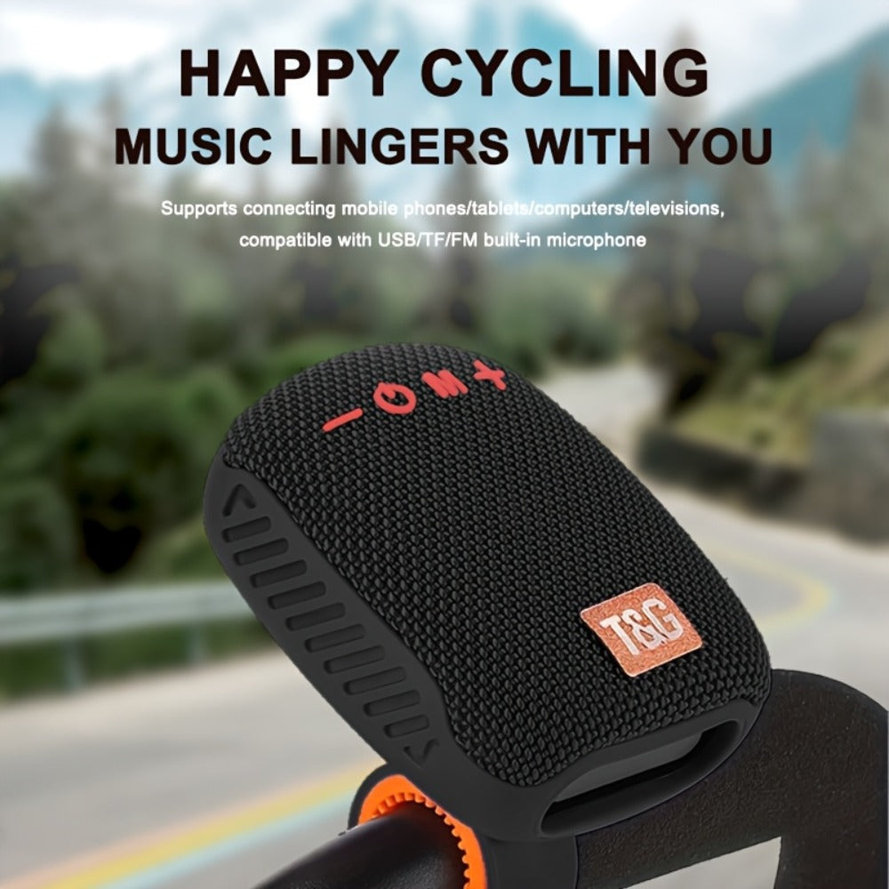 T&G 392 IPX5 Cycling Bluetooth Speaker, Compact Outdoor Wireless Speaker with TWS Stereo, FM Radio
