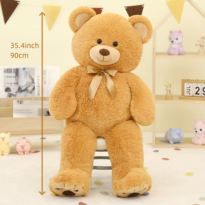 Stuffed Animal Giant Brown Teddy Bear with Oversized Seated Shape and Photo-Color Option for Room Decor