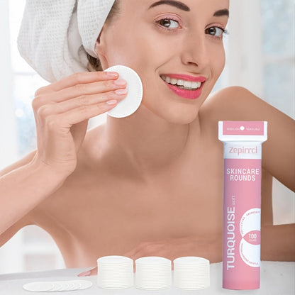 Cotton Rounds Makeup Remover Pads 600pcs – Soft Lint-Free Disposable Facial Cleansing Pads for All Skin Types, Toner Application