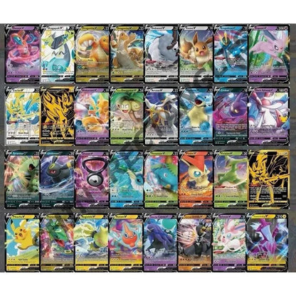 Pokemon 100 Card Lot, 1 Ultra Rare (Mega EX GX V VMAX), 100 Assorted English TCG Cards Near Mint