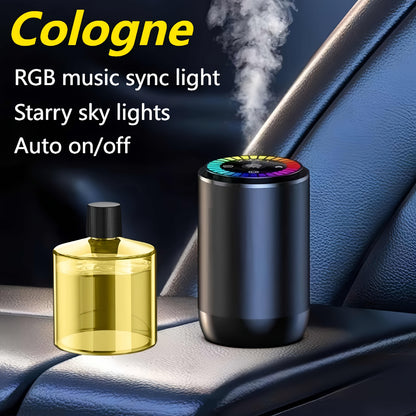 Car Air Freshener Starry-Light Rechargeable Diffuser with 11 One- and Three-Bottle Fragrance Bundle Options