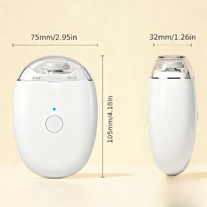 Electric Nail Clipper 2-in-1 Rechargeable USB Nail Trimmer Grinder Polisher Multifunctional Nail Care Tool