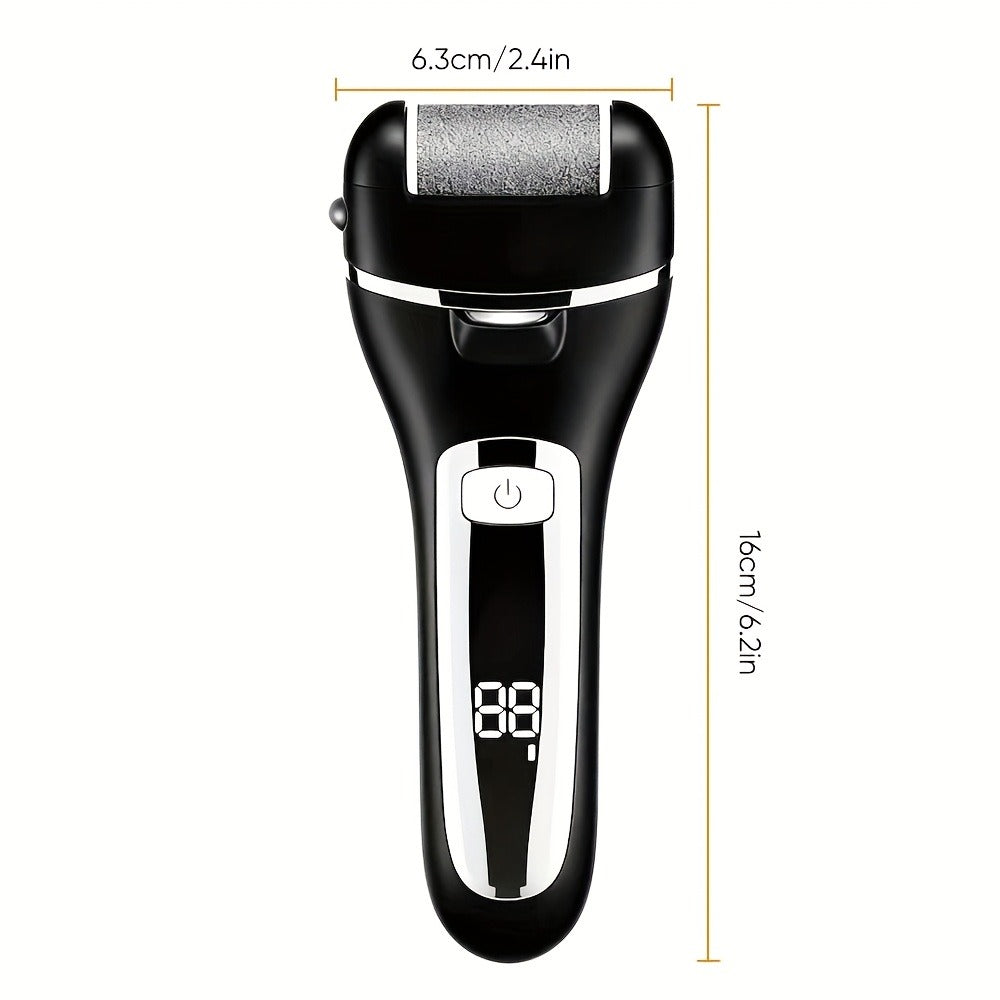 Electric Foot File 14-in-1 Rechargeable Pedicure Kit 3 Roller Heads Dead Skin Callus Remover Portable Foot Scrubber Professional Foot Care