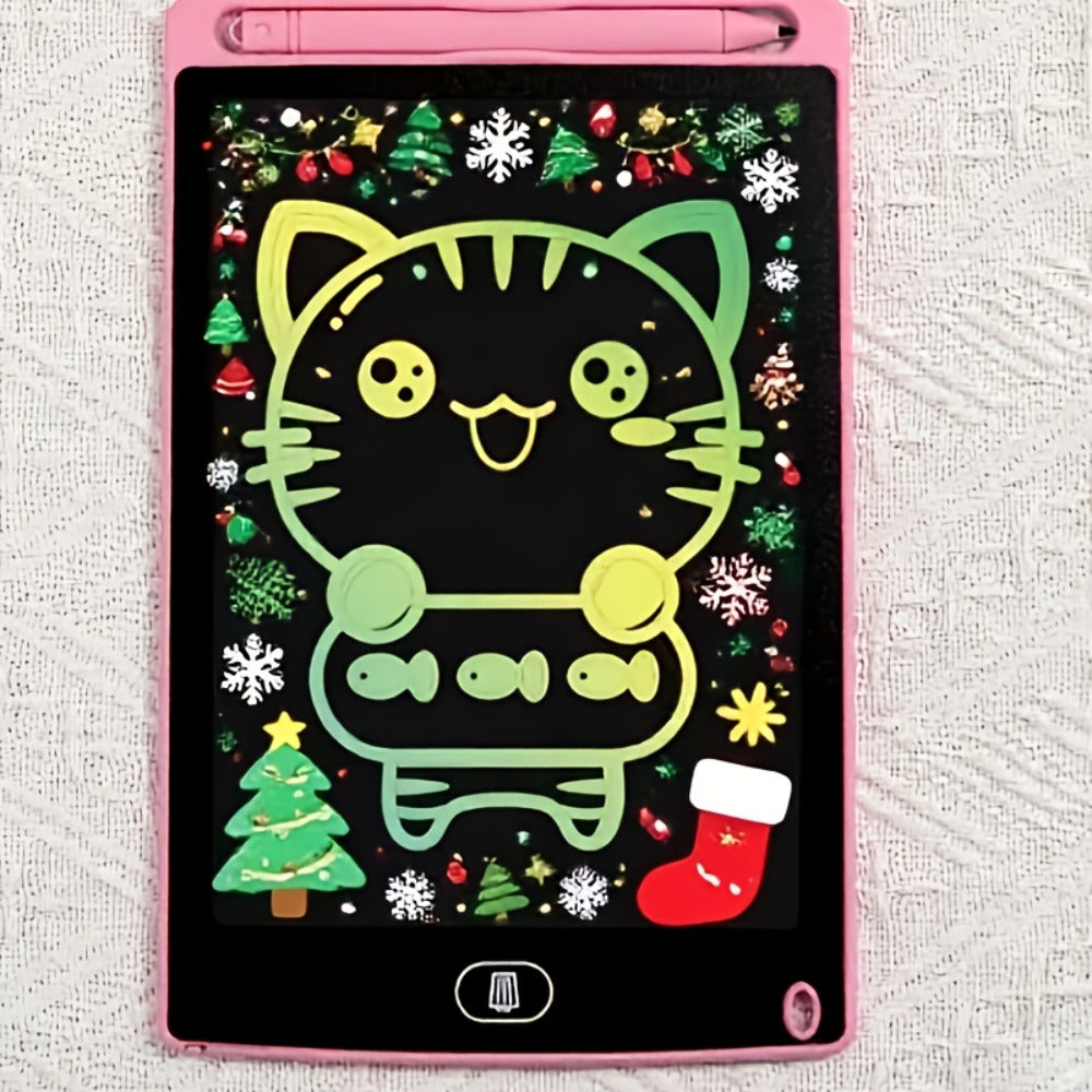 8.2-Inch LCD Writing Tablet with Stylus and Pink or Blue Checkout Color Options for Drawing and Notes