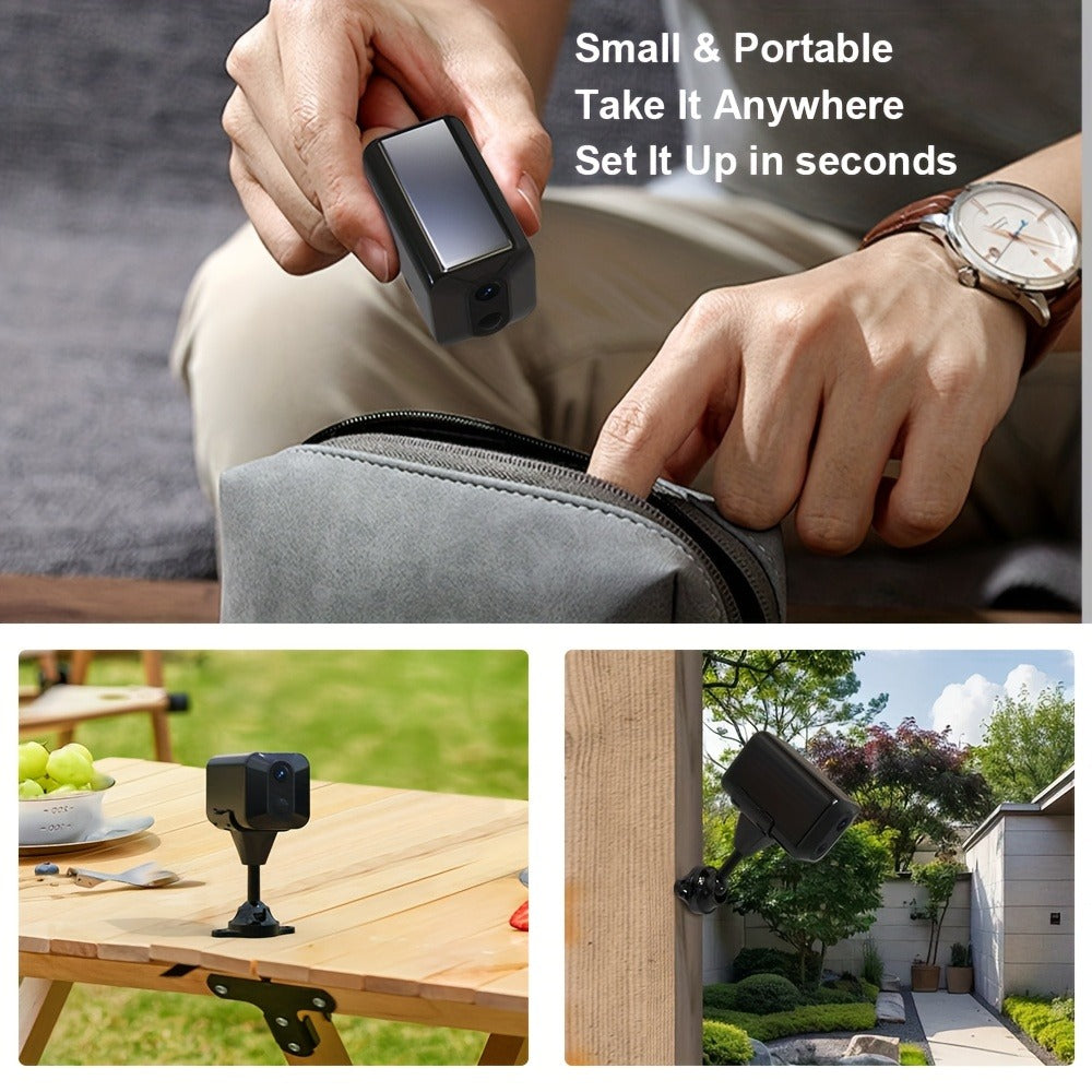 4G LTE Security Camera 4K Wireless No WiFi Needed, Infrared Night Vision, Rechargeable Battery, PIR Human Detection