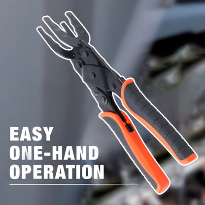Push to Connect Pipe Disconnect Tool – Quick Release Disassembly Pliers for PEX PVC Copper Fittings 1/2” 3/4” 1” Carbon Steel Ergonomic