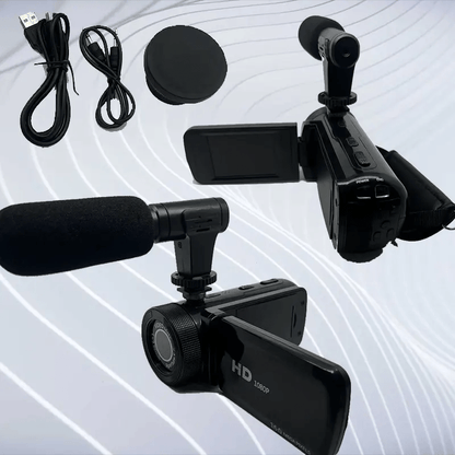 1080P Digital Camera with 2.7" Rotatable Screen 16x Zoom Built-in Mic & Fill Light, 16MP CMOS, 32GB Card
