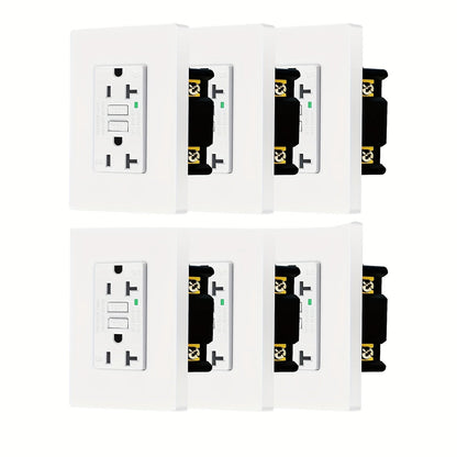 GFCI Outlet 20 Amp Tamper Resistant WR Weather Resistant with Wall Plate ETL Listed for Home Cooking, Dining and Outdoor Meals