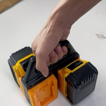 DeWalt 18V 20V Battery Storage Rack, 4-Port Portable Holder with Mounting Frames, Upgradeable Tool Hanger Organizer