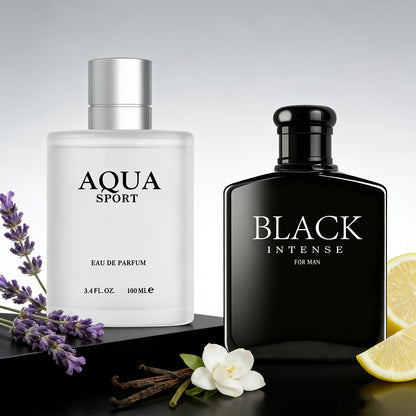 Cologne Gift Set for Men 2-Pack Woody Citrus Vanilla Fragrance Paraben-Free Daily Wear Office Gym Party Scent 6.76oz Each