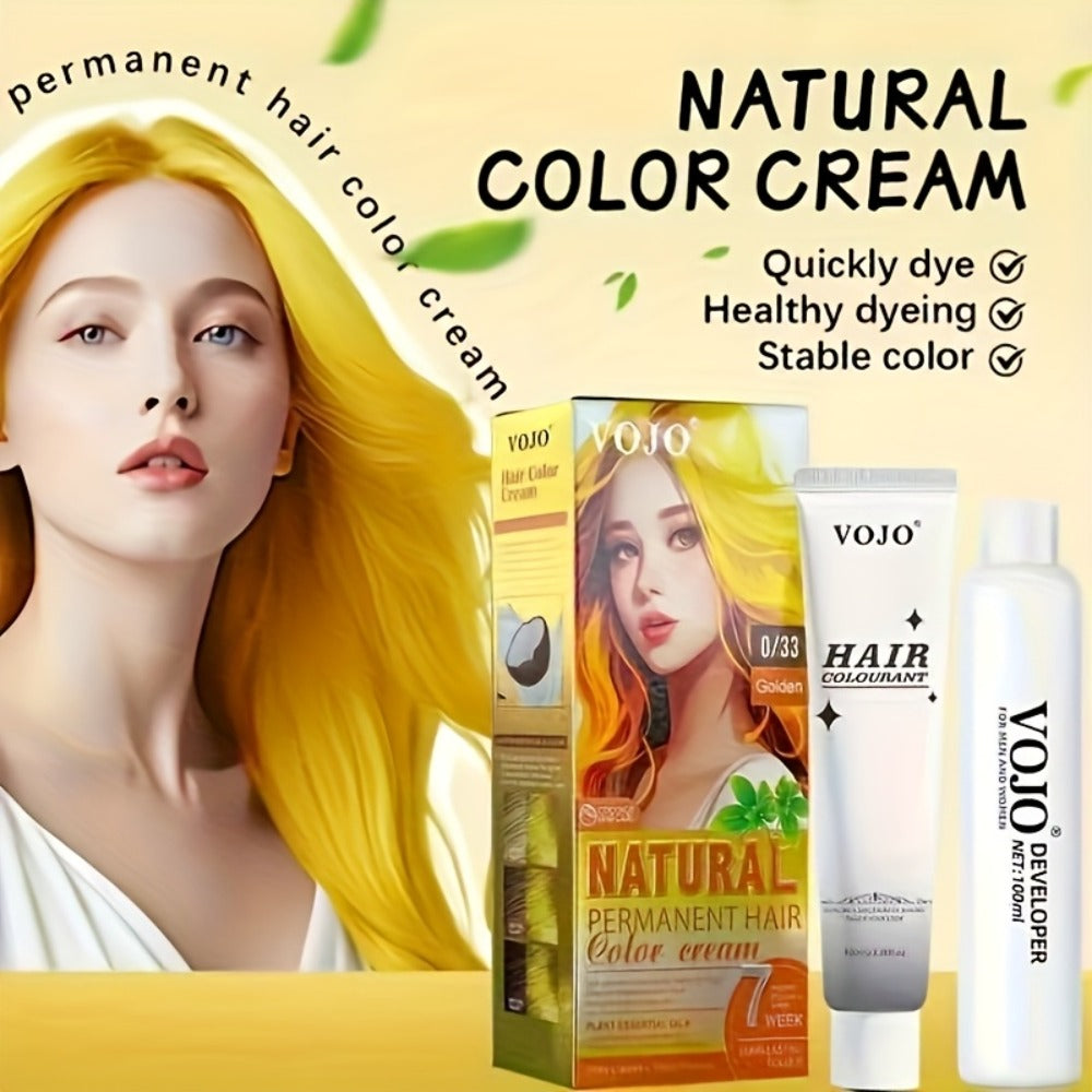 Permanent Hair Dye Kit 12 Vibrant Colors with Developer & Applicator Tools Bleach Blonde Ash for Bath Time, Home Spa and Personal Care